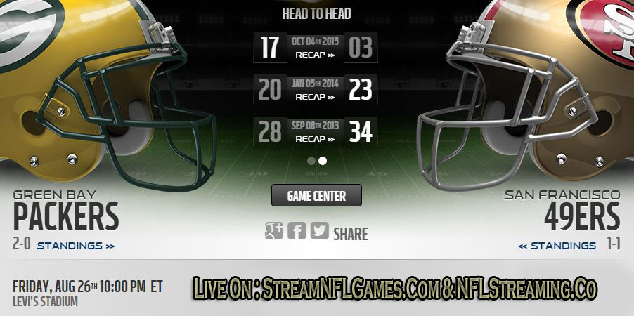 49ers vs Packers live stream